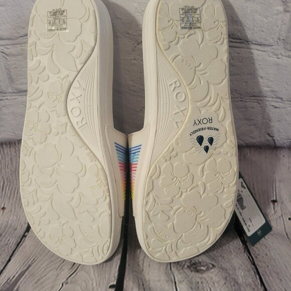Roxy Women's Sandals WHITE/RAINBOW - Picture 6 of 6